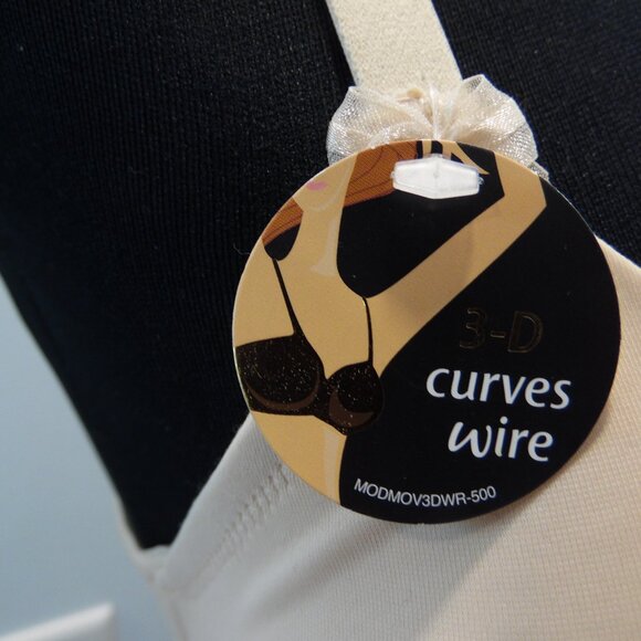 Modern Movement 3-D curves Nude Colored Bra Size 34D YT2BM236 MODMOV3DWR-500 - Picture 3 of 9